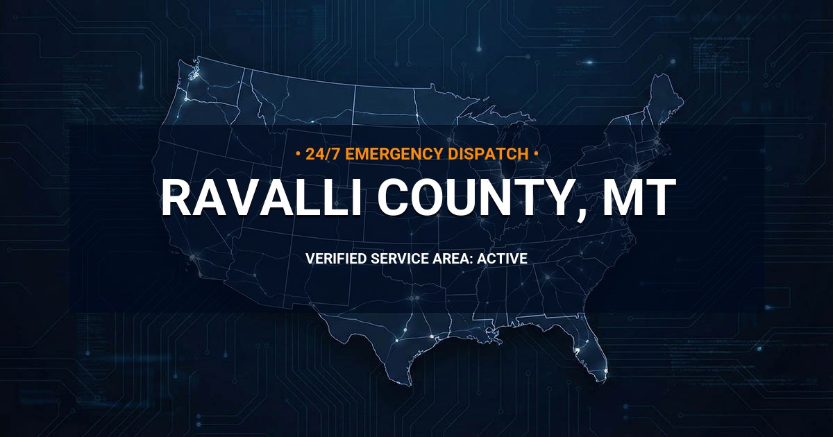 Emergency Plumbing Dispatch Map for Ravalli County Plumbing Logistics