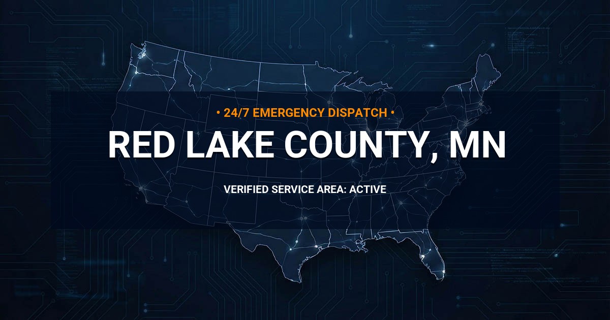 Emergency Plumbing Dispatch Map for Red Lake County Plumbing Logistics