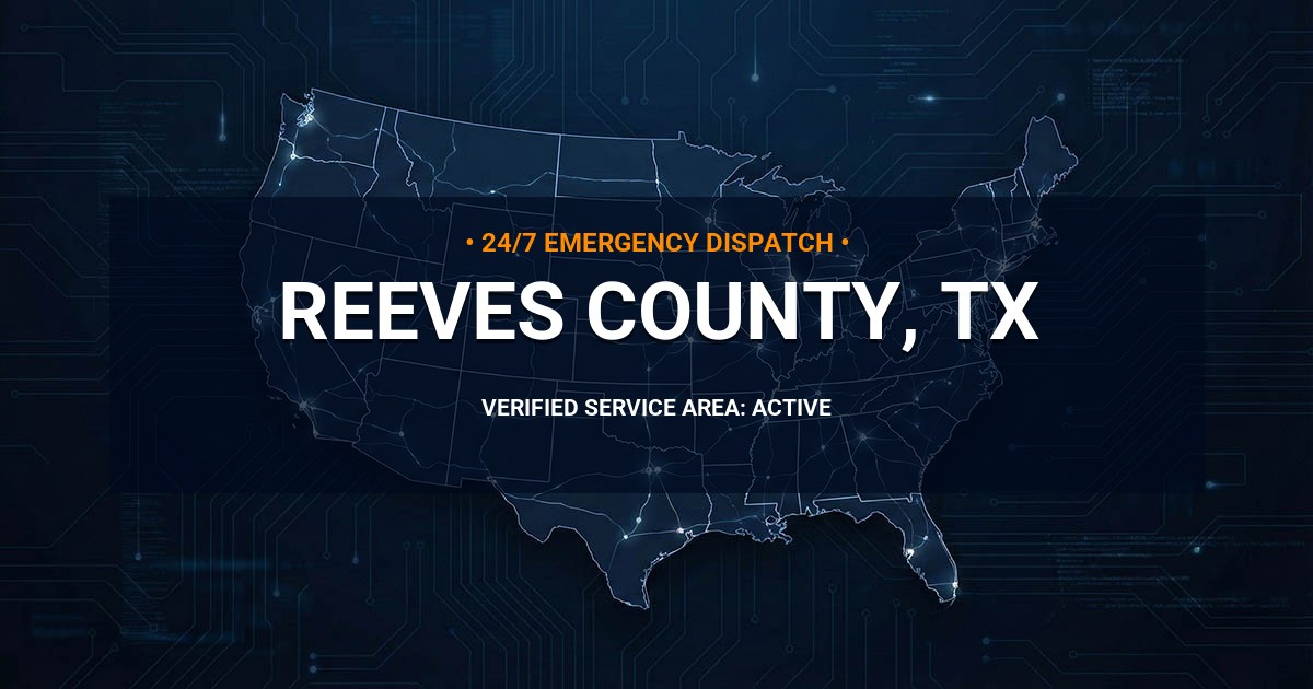 Emergency Plumbing Dispatch Map for Reeves County Plumbing Logistics