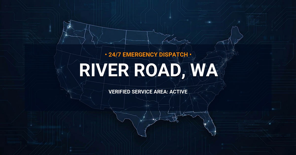 Emergency Plumbing Dispatch Map for Plumbing Services: River Road, WA