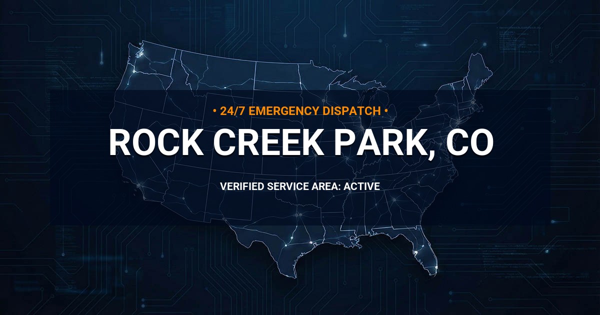 Emergency Plumbing Dispatch Map for Plumbing Services: Rock Creek Park, CO