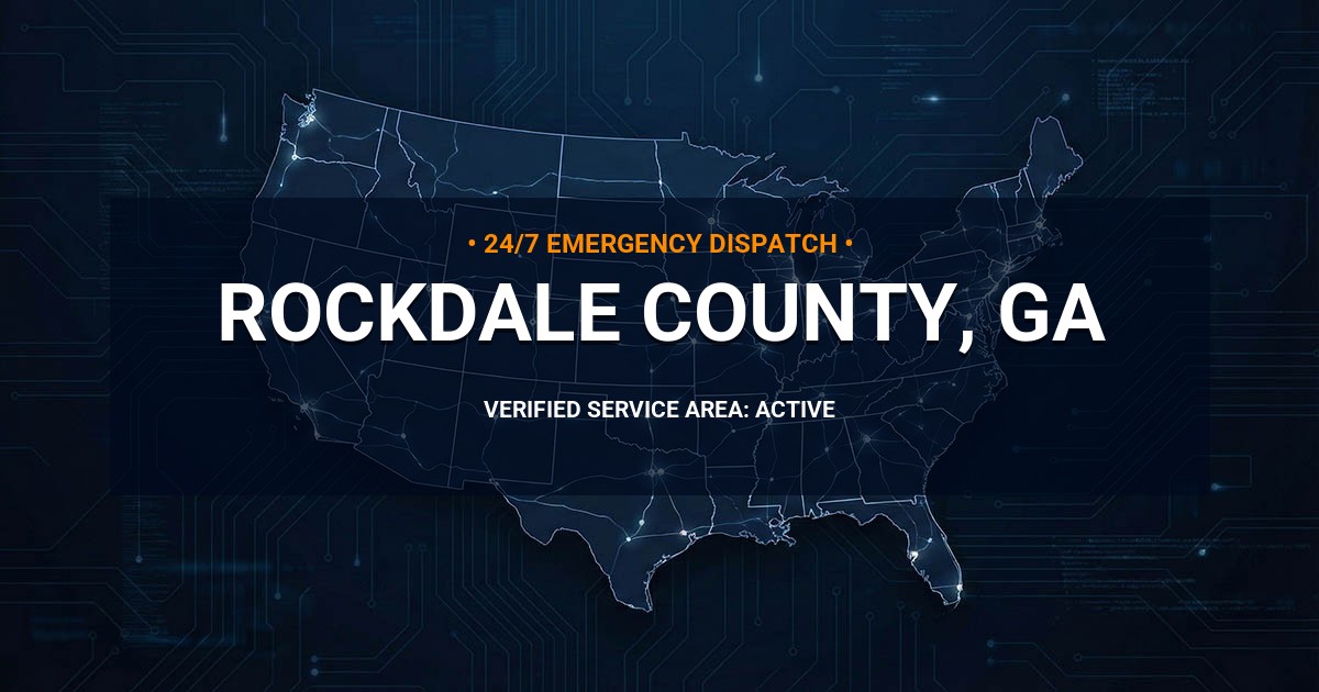 Emergency Plumbing Dispatch Map for Rockdale County Plumbing Logistics