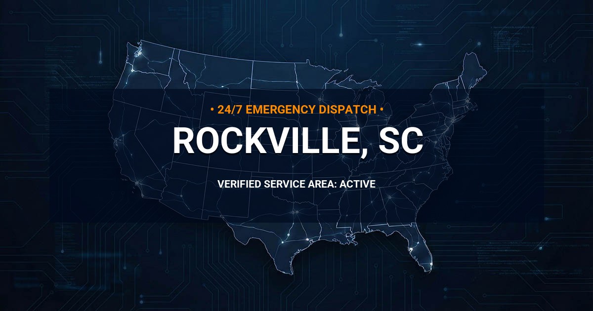 Emergency Plumbing Dispatch Map for Plumbing Services: Rockville, SC