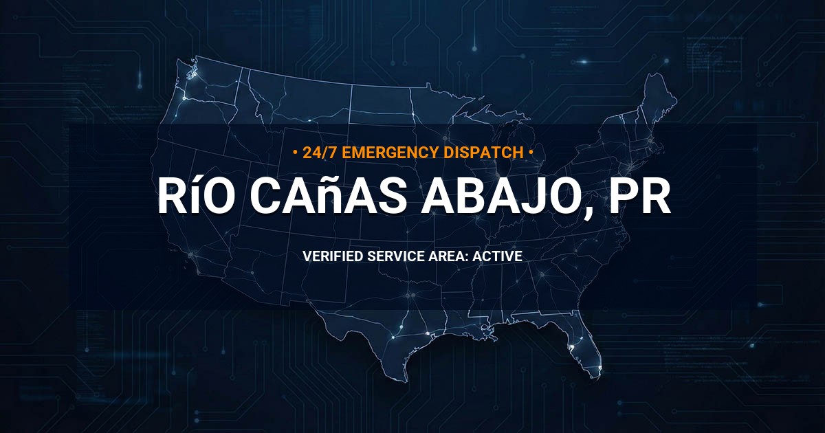 Emergency Plumbing Dispatch Map for Plumbing Services: Río Cañas Abajo, PR