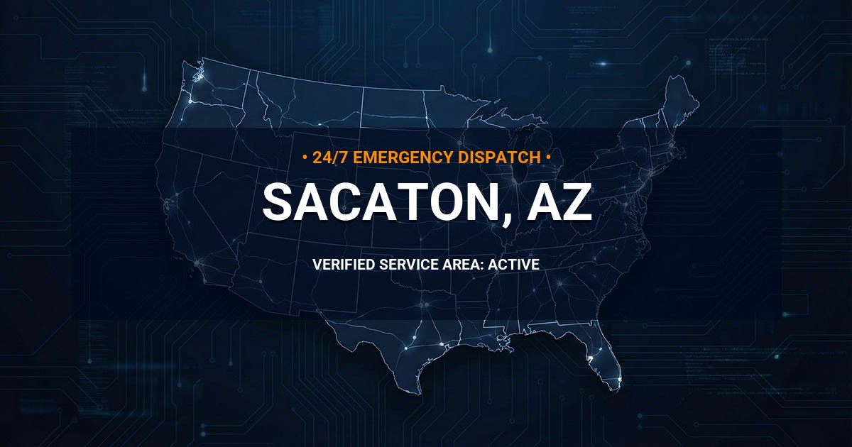 Emergency Plumbing Dispatch Map for Plumbing Services: Sacaton, AZ