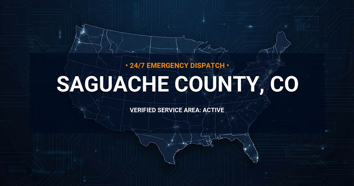 Emergency Plumbing Dispatch Map for Saguache County Plumbing Logistics