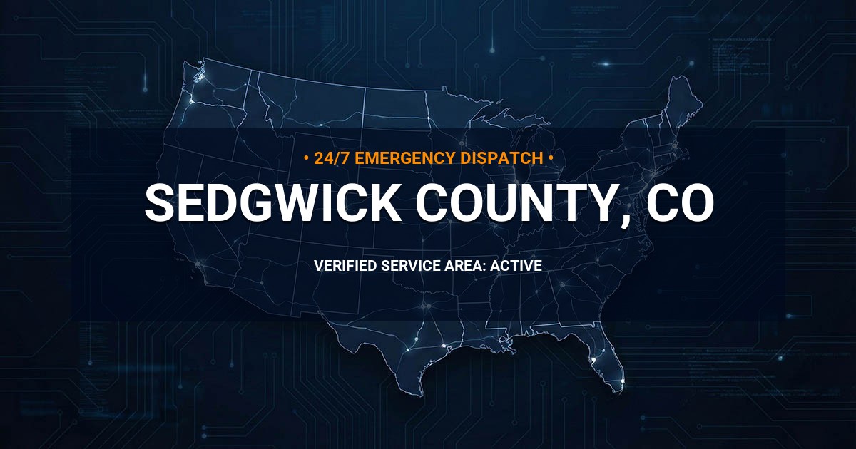Emergency Plumbing Dispatch Map for Sedgwick County Plumbing Logistics