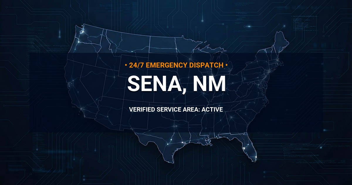 Emergency Plumbing Dispatch Map for Plumbing Services: Sena, NM