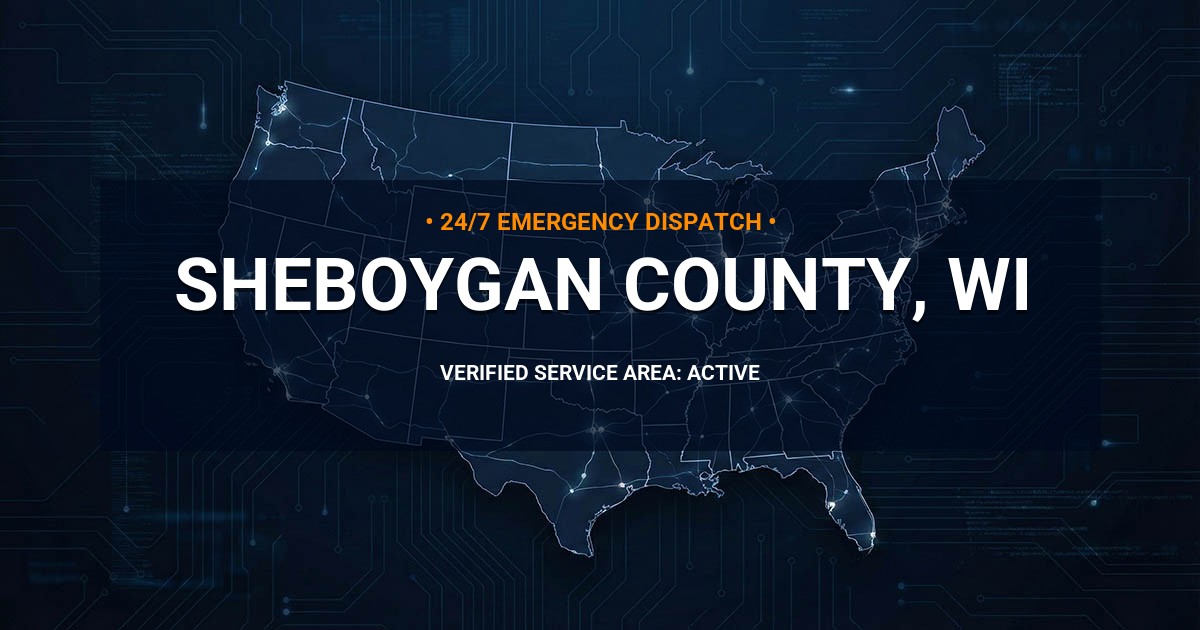 Emergency Plumbing Dispatch Map for Sheboygan County Plumbing Logistics