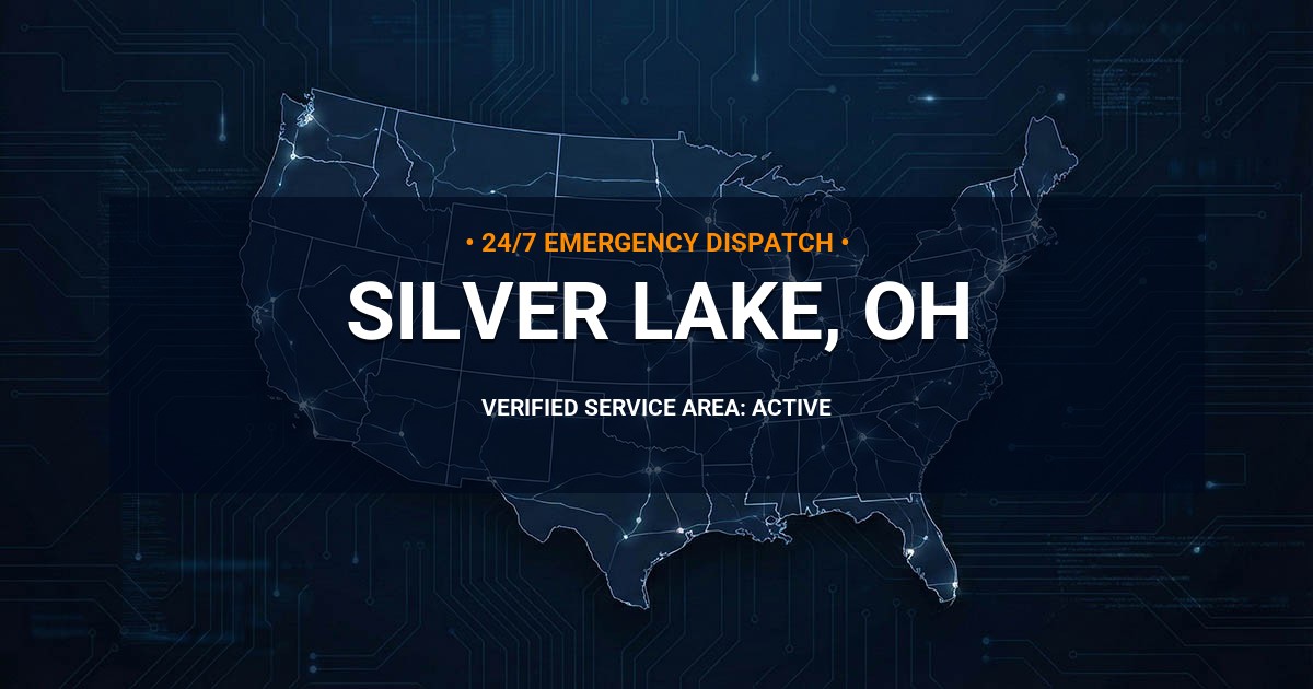Emergency Plumbing Dispatch Map for Plumbing Services: Silver Lake, OH