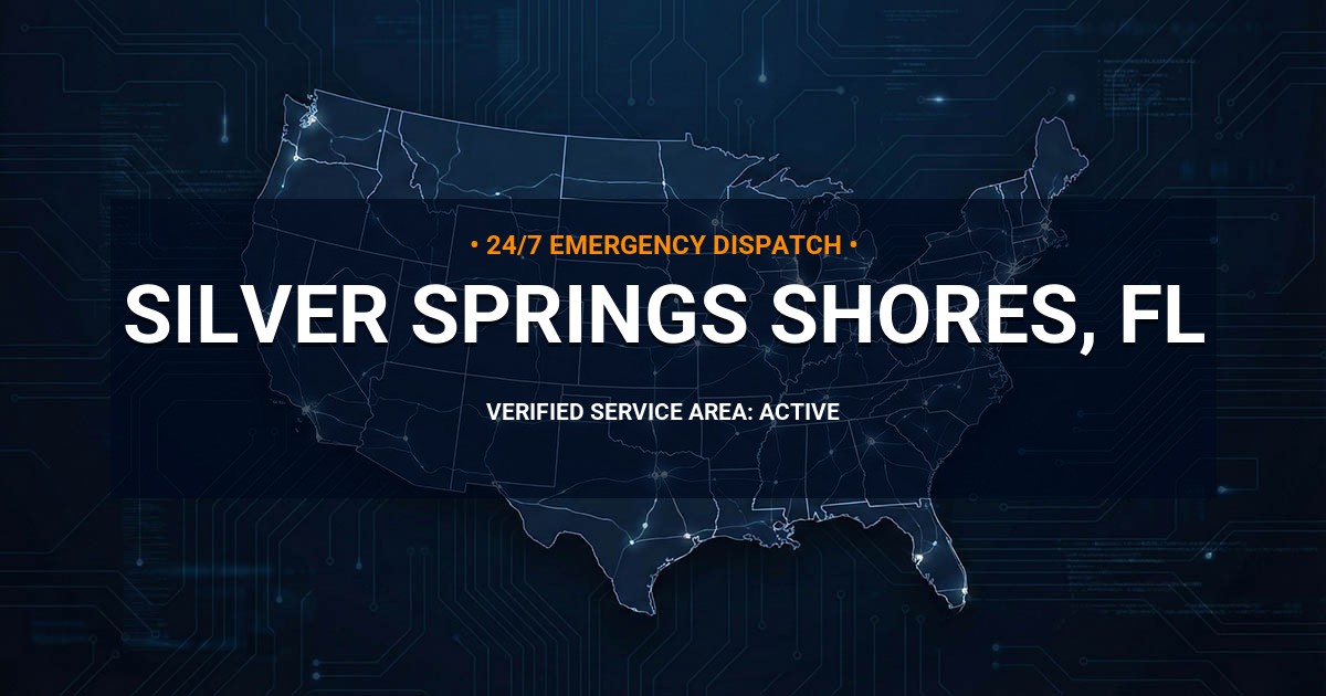 Emergency Plumbing Dispatch Map for Plumbing Services: Silver Springs Shores, FL