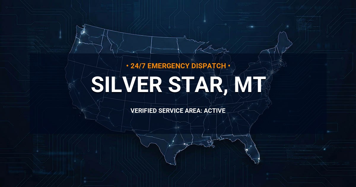 Emergency Plumbing Dispatch Map for Plumbing Services: Silver Star, MT