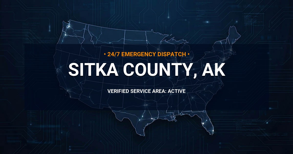 Emergency Plumbing Dispatch Map for Sitka County Plumbing Logistics