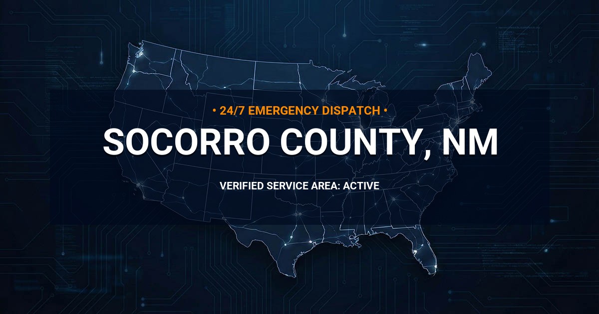 Emergency Plumbing Dispatch Map for Socorro County Plumbing Logistics