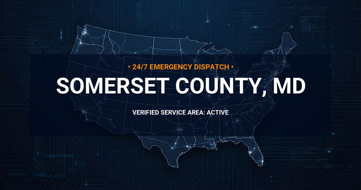 Emergency Plumbing Dispatch Map for Somerset County Plumbing Logistics