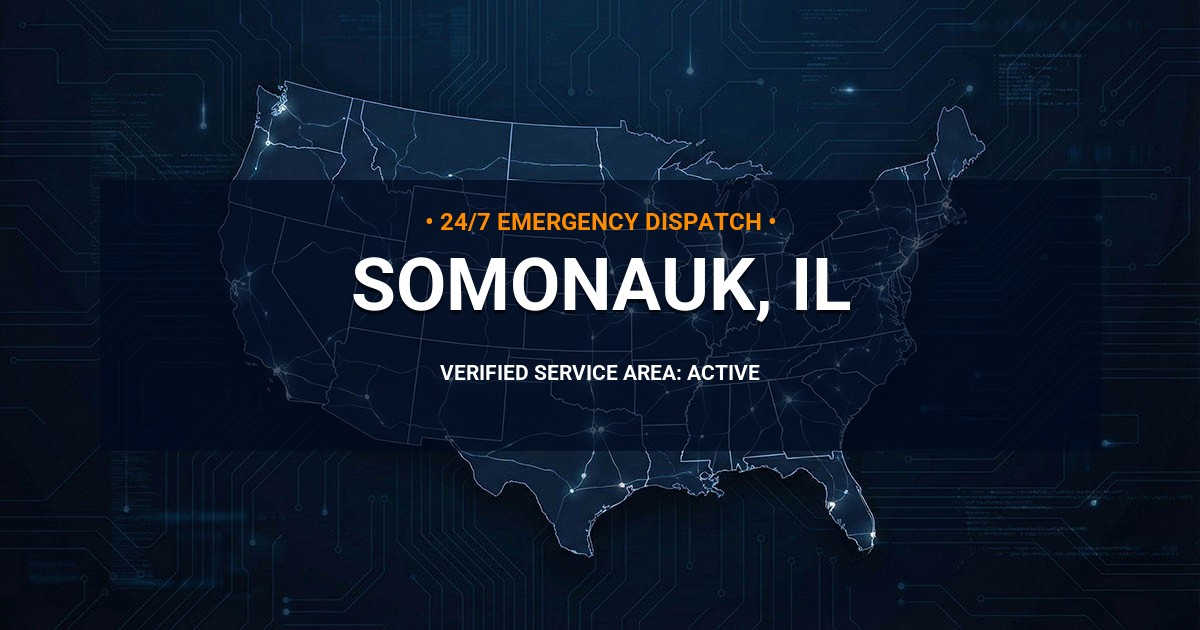 Emergency Plumbing Dispatch Map for Plumbing Services: Somonauk, IL
