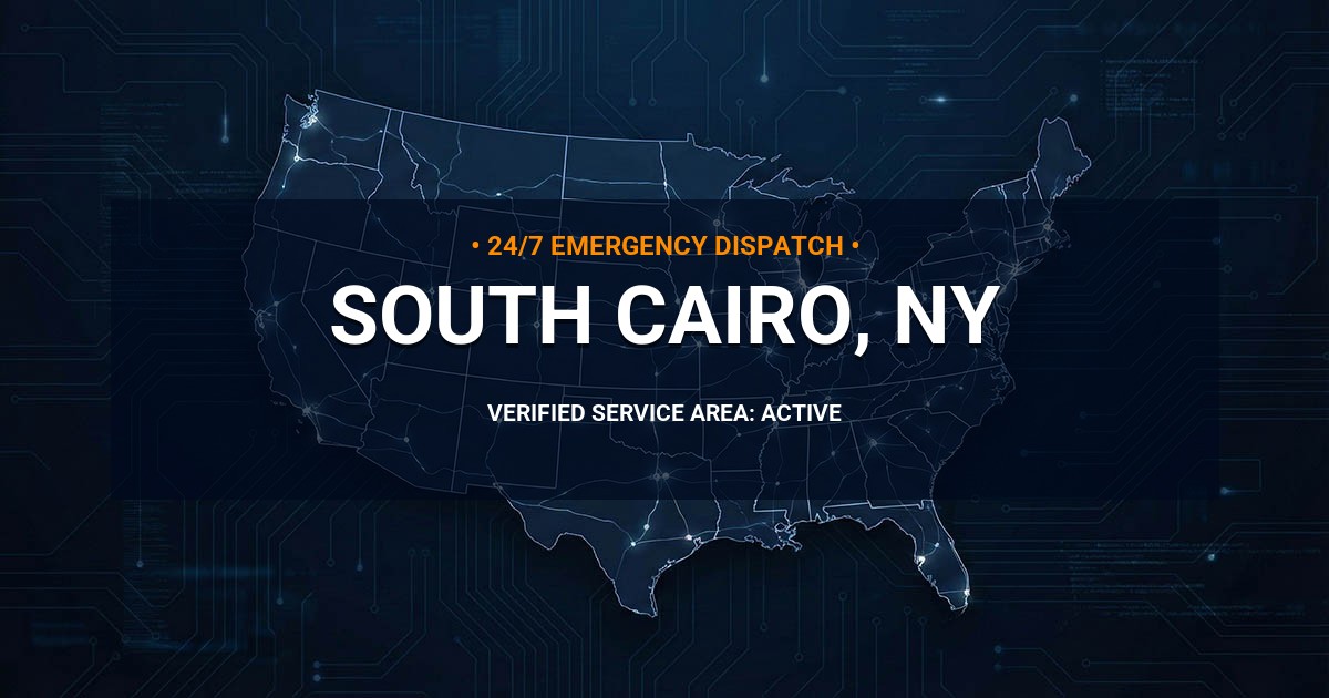 Emergency Plumbing Dispatch Map for Plumbing Services: South Cairo, NY