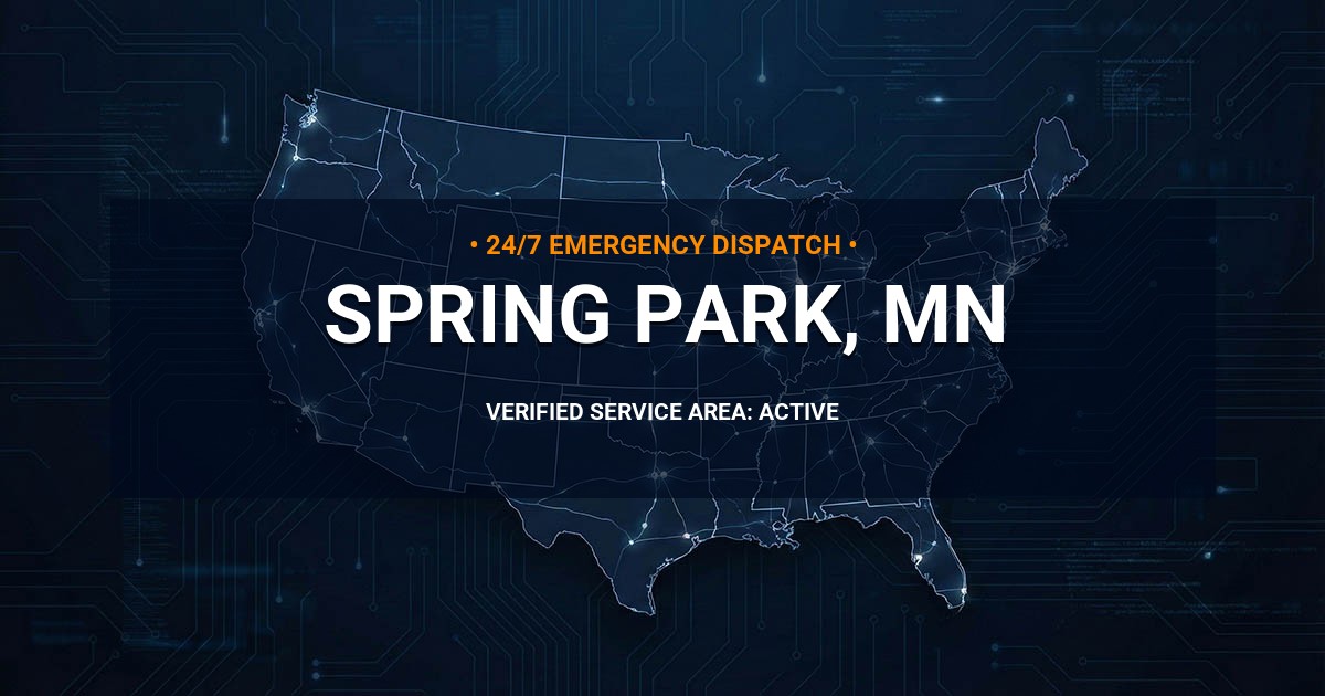Emergency Plumbing Dispatch Map for Plumbing Services: Spring Park, MN