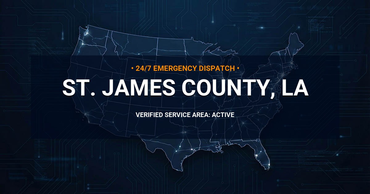 Emergency Plumbing Dispatch Map for St. James County Plumbing Logistics