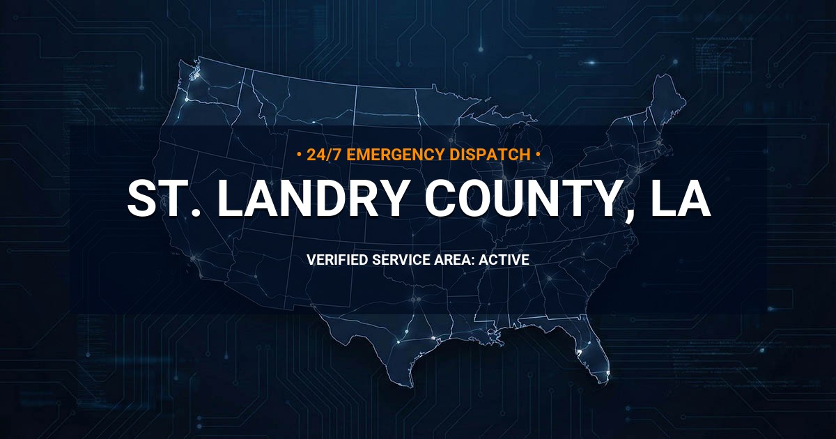 Emergency Plumbing Dispatch Map for St. Landry County Plumbing Logistics