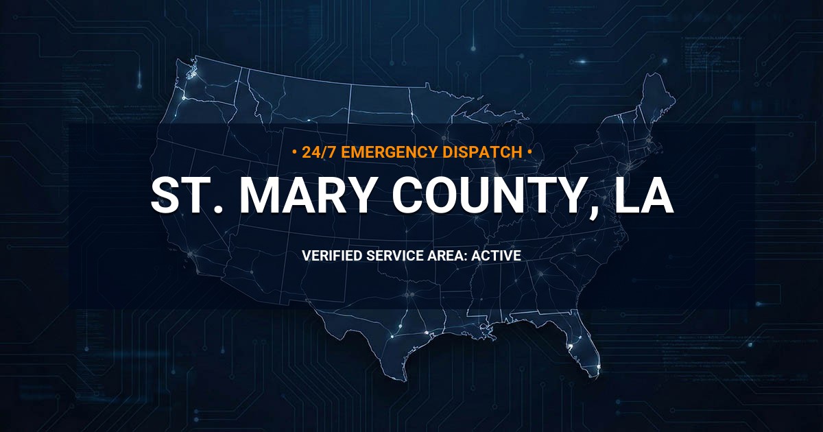 Emergency Plumbing Dispatch Map for St. Mary County Plumbing Logistics