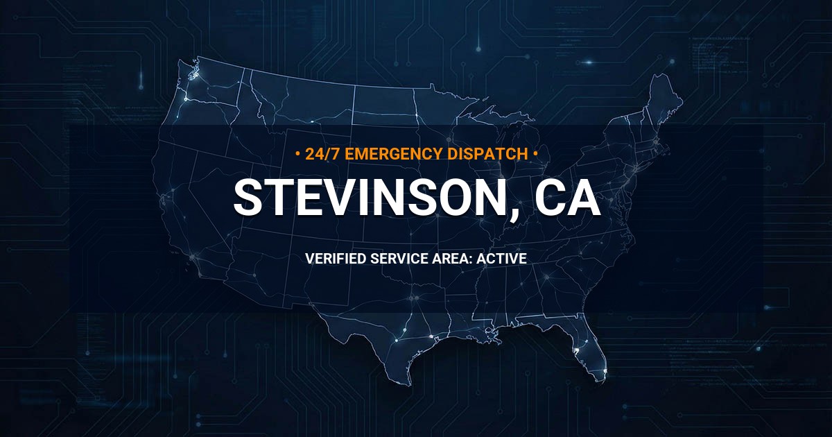 Emergency Plumbing Dispatch Map for Plumbing Services: Stevinson, CA