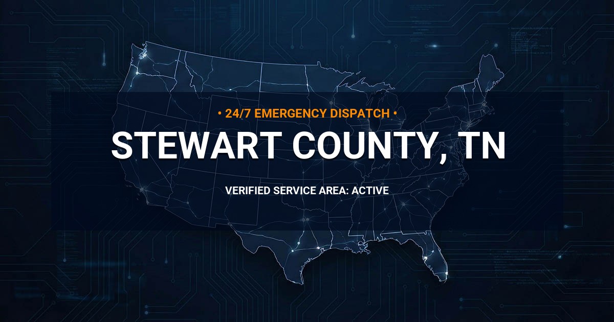 Emergency Plumbing Dispatch Map for Stewart County Plumbing Logistics