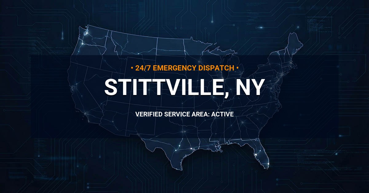 Emergency Plumbing Dispatch Map for Plumbing Services: Stittville, NY