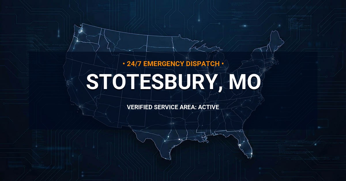 Emergency Plumbing Dispatch Map for Plumbing Services: Stotesbury, MO