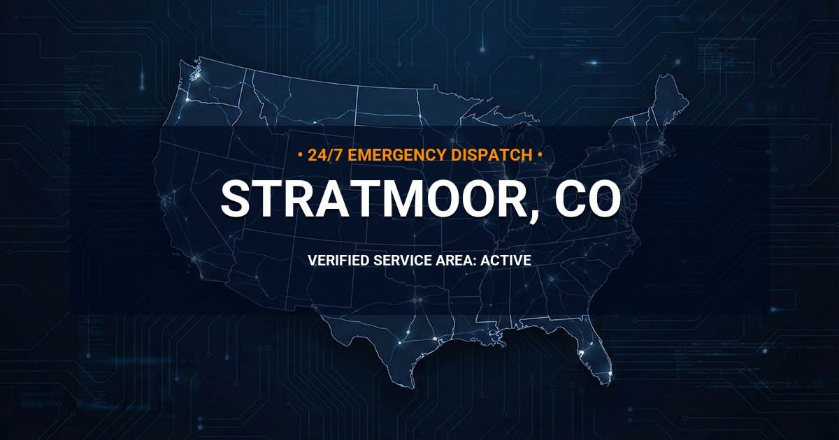 Emergency Plumbing Dispatch Map for Plumbing Services: Stratmoor, CO