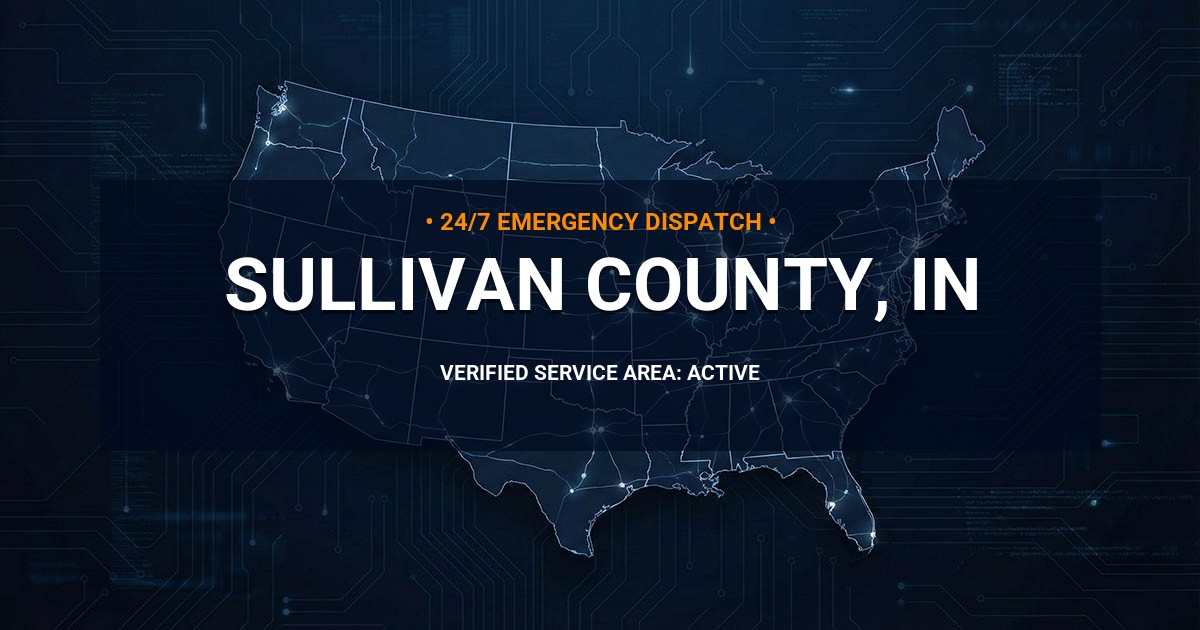 Emergency Plumbing Dispatch Map for Sullivan County Plumbing Logistics