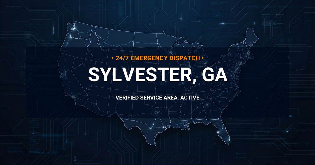 Emergency Plumbing Dispatch Map for Plumbing Services: Sylvester, GA