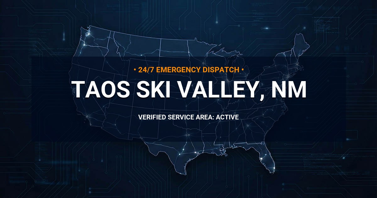 Emergency Plumbing Dispatch Map for Plumbing Services: Taos Ski Valley, NM