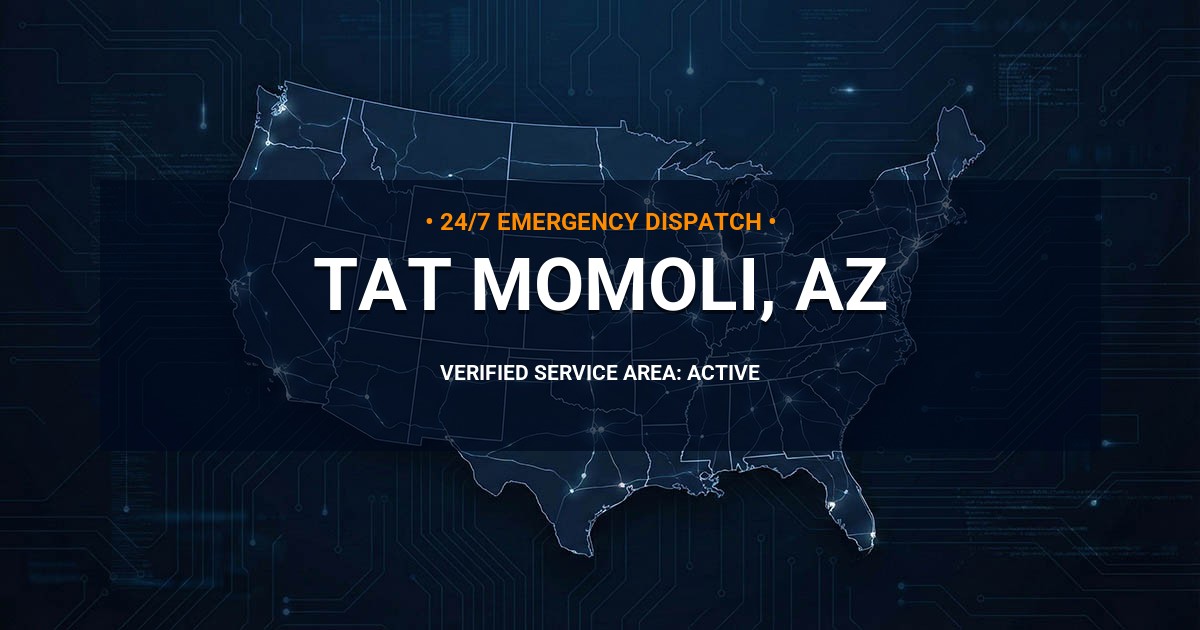 Emergency Plumbing Dispatch Map for Plumbing Services: Tat Momoli, AZ