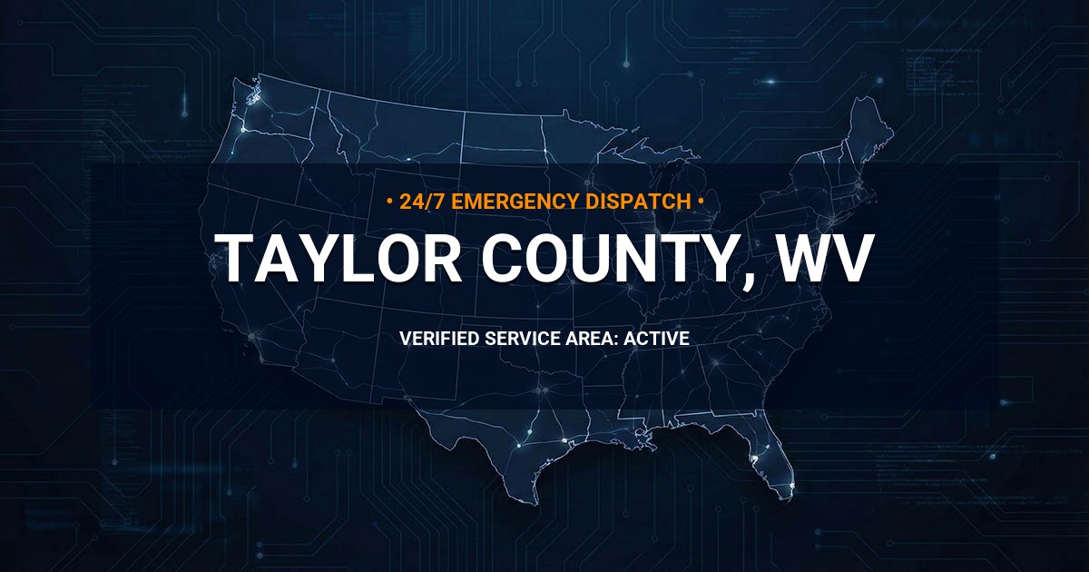 Emergency Plumbing Dispatch Map for Taylor County Plumbing Logistics
