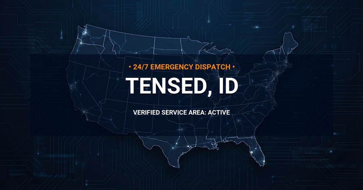 Emergency Plumbing Dispatch Map for Plumbing Services: Tensed, ID