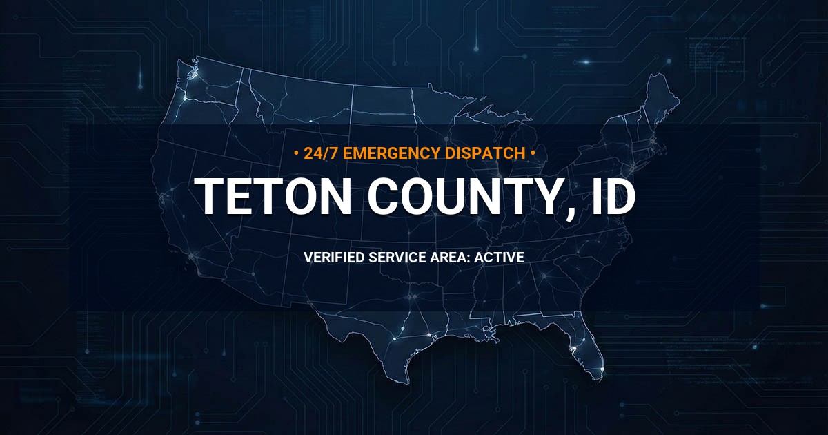 Emergency Plumbing Dispatch Map for Teton County Plumbing Logistics