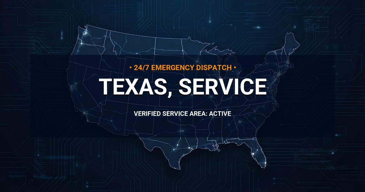 Emergency Plumbing Dispatch Map for Texas Plumbing Administration