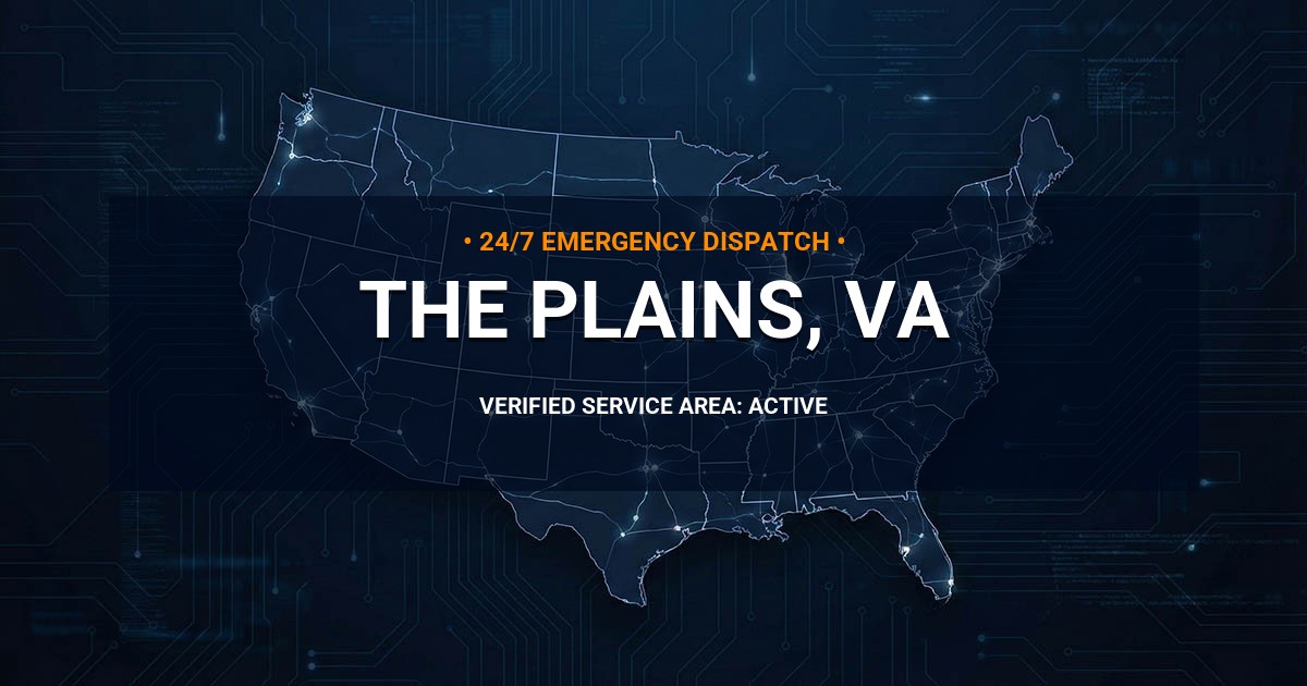 Emergency Plumbing Dispatch Map for Plumbing Services: The Plains, VA