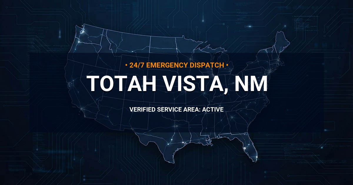 Emergency Plumbing Dispatch Map for Plumbing Services: Totah Vista, NM