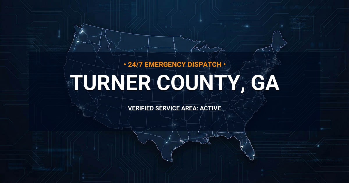 Emergency Plumbing Dispatch Map for Turner County Plumbing Logistics