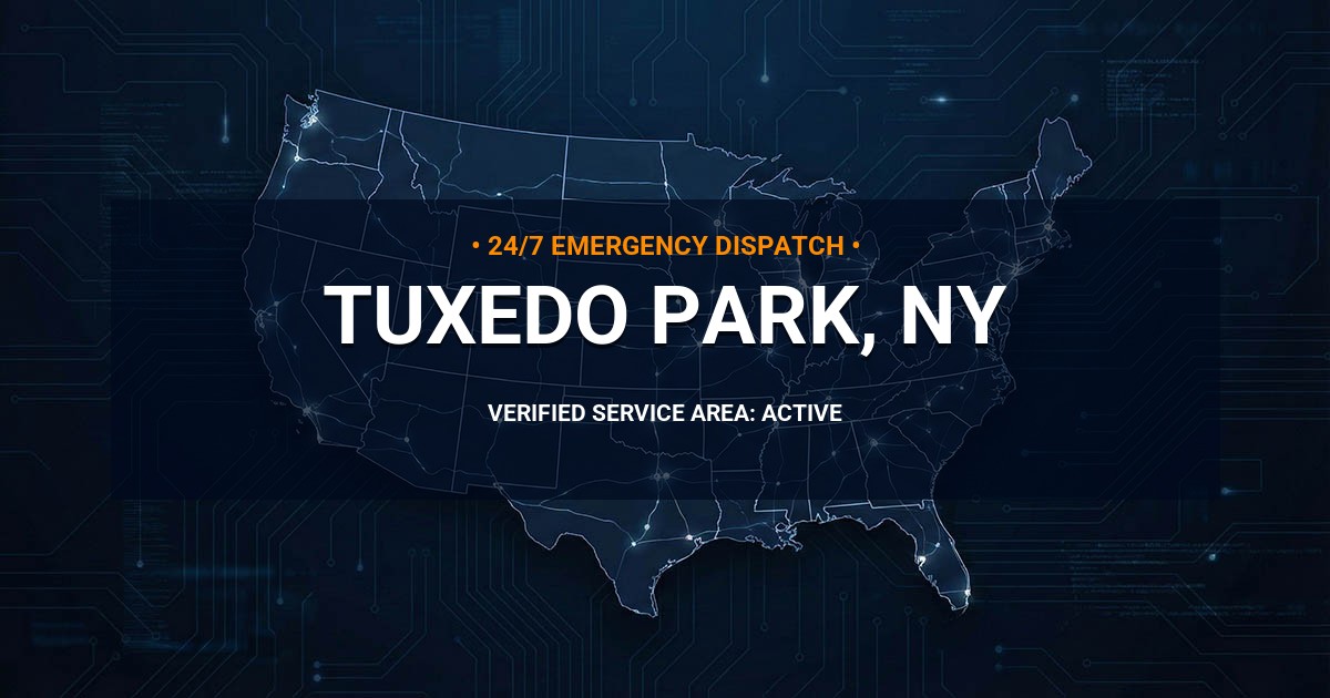 Emergency Plumbing Dispatch Map for Plumbing Services: Tuxedo Park, NY