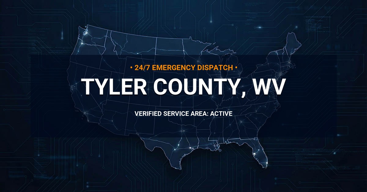 Emergency Plumbing Dispatch Map for Tyler County Plumbing Logistics