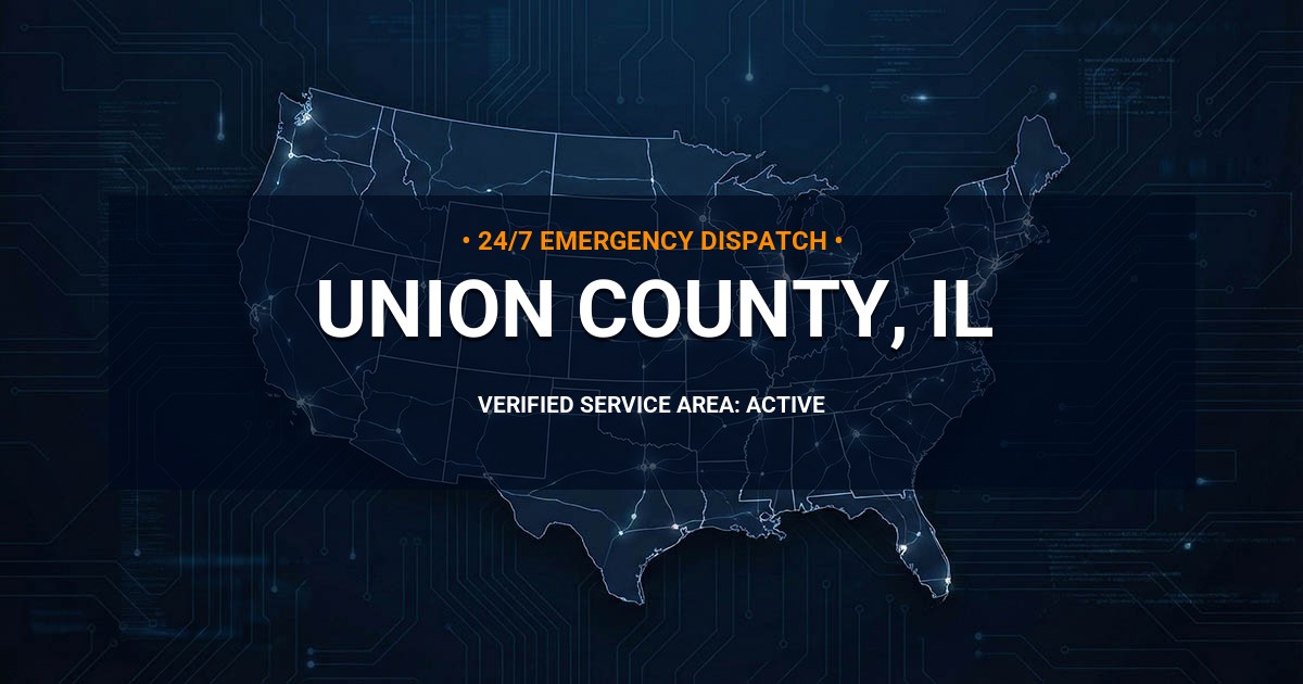 Emergency Plumbing Dispatch Map for Union County Plumbing Logistics