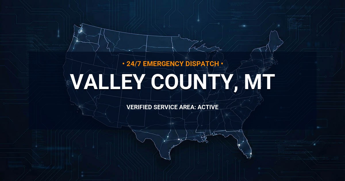 Emergency Plumbing Dispatch Map for Valley County Plumbing Logistics