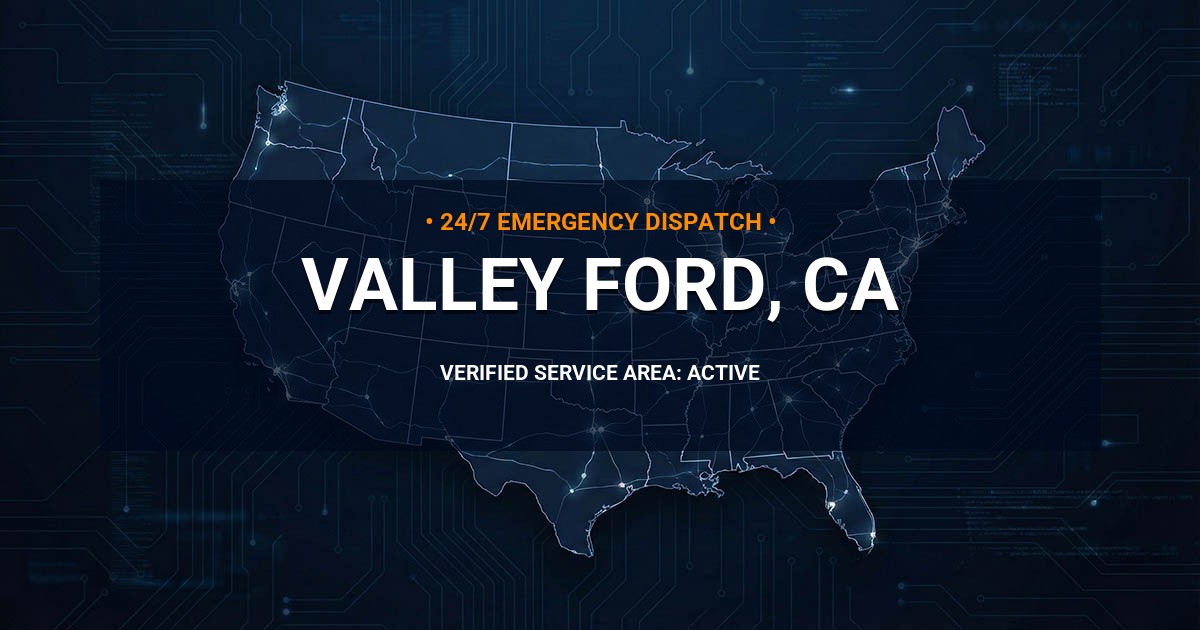 Emergency Plumbing Dispatch Map for Plumbing Services: Valley Ford, CA