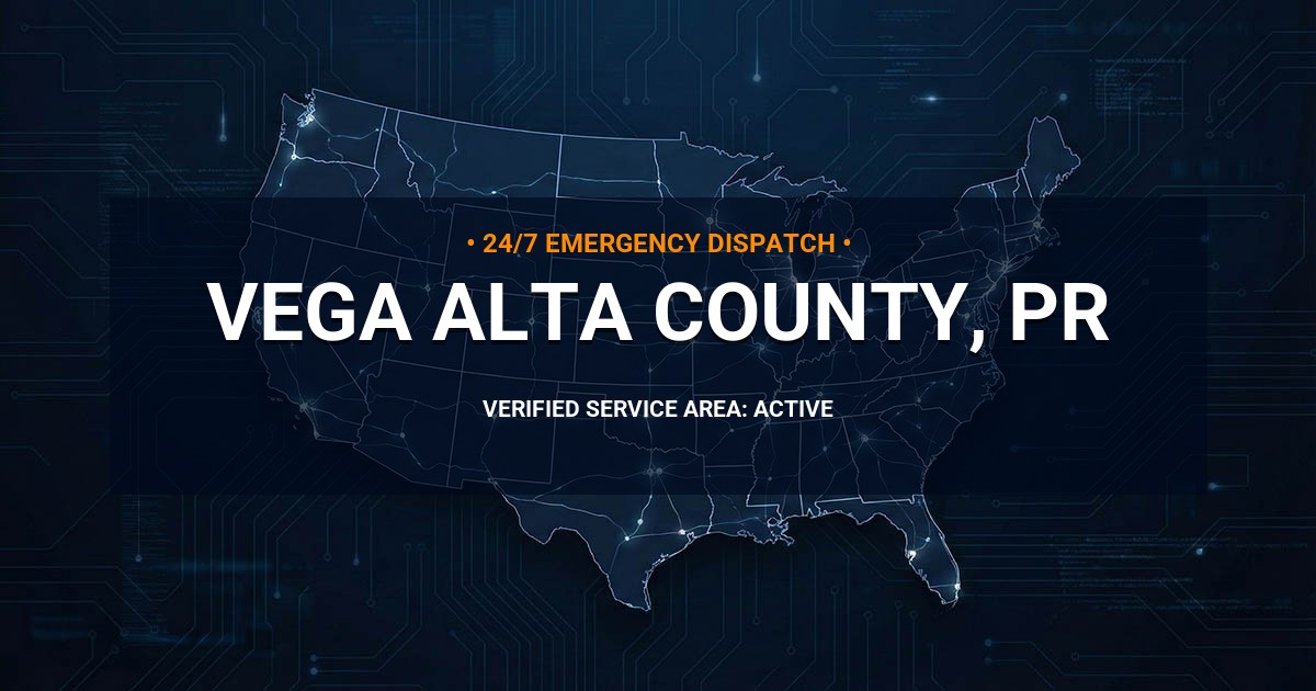 Emergency Plumbing Dispatch Map for Vega Alta County Plumbing Logistics