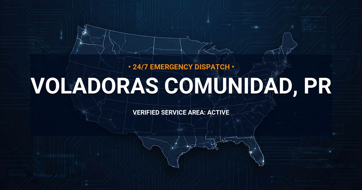 Emergency Plumbing Dispatch Map for Plumbing Services: Voladoras Comunidad, PR