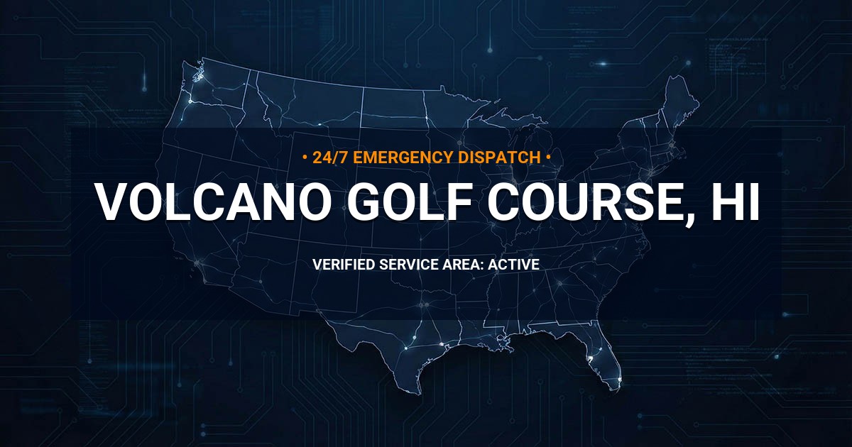 Emergency Plumbing Dispatch Map for Plumbing Services: Volcano Golf Course, HI