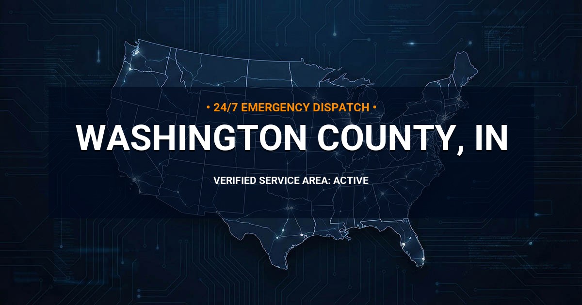 Emergency Plumbing Dispatch Map for Washington County Plumbing Logistics